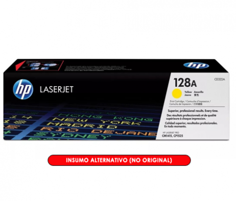 Toner Alternativo HP CB542A-CE322A-CF212A Amarillo - Image 2